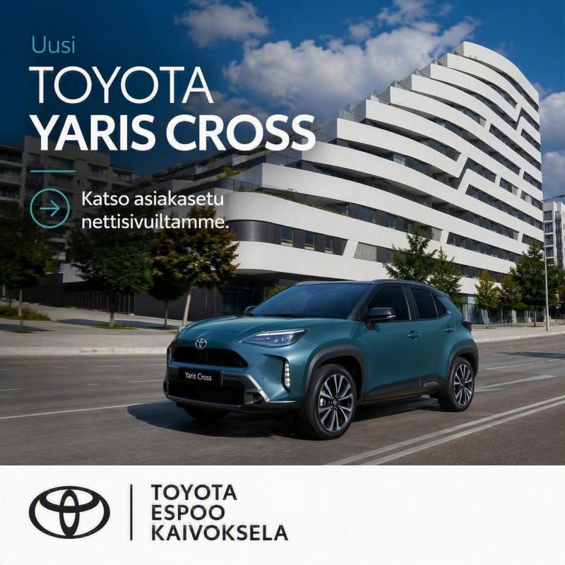 Uuden Yaris Crossin myötä Suomen vuonna 2025 myydyin automalli on nyt entistäkin ehompi. T...