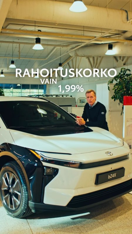 ⚡️ Toyota bZ4X nyt alkaen 36 390 € ja rahoituskorko vain 1,99 %! Tilava, täysin sähköinen ...