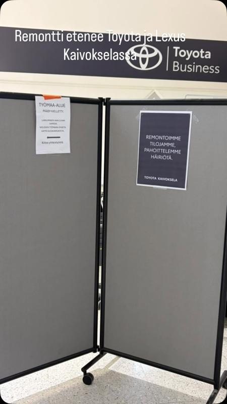 Remontti etenee, mutta vaikuttaa vielä toimintaamme monta viikkoa, ja pahoittelut siitä. E...