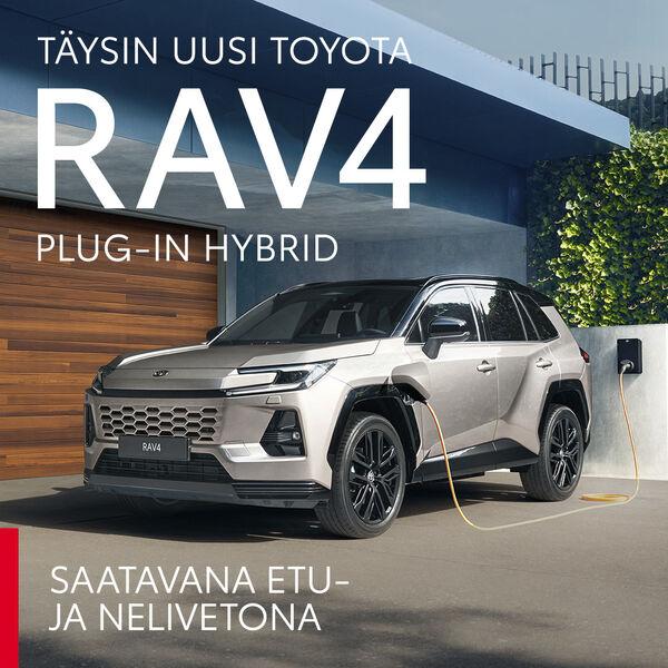 Täysin uusi RAV4 Plug-In Hybrid on täällä, entistäkin edistyksellisempänä. Vakuutu entistä...