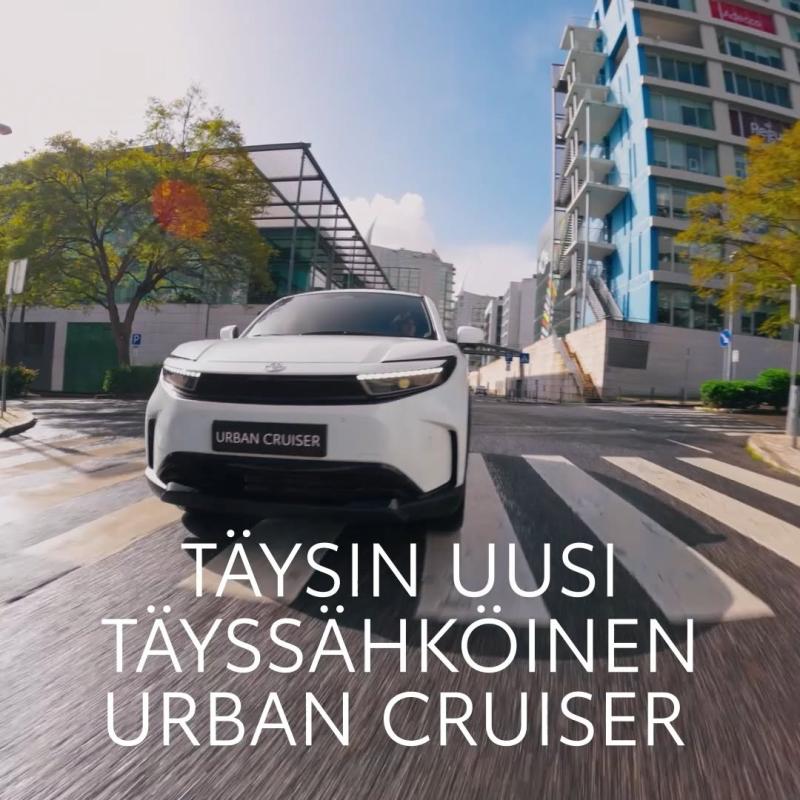 NO NYT! Uusi täyssähköinen Urban Cruiser on saapunut Toyota Kaivokselaan! Tule ihastumaan ...