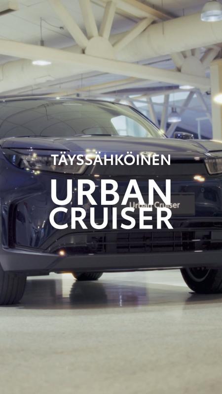 Nyt täyssähköinen Urban Cruiser nähtävissä ja koeajettavissa liikkeissämme Toyota Espoossa...