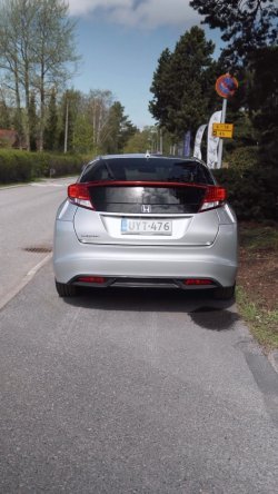 Honda Civic meillä varastossa.

Varusteita :
- Peruutuskamera
- Penkinlämmittimet
- Sade...